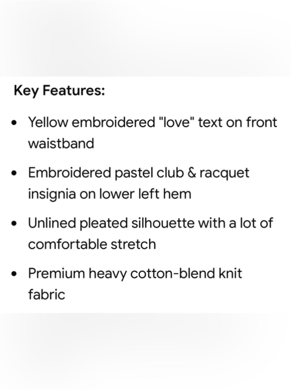 LoveShackFancy Off White Pleated Roz Tennis Mini Skirt - Picture 7 of 9